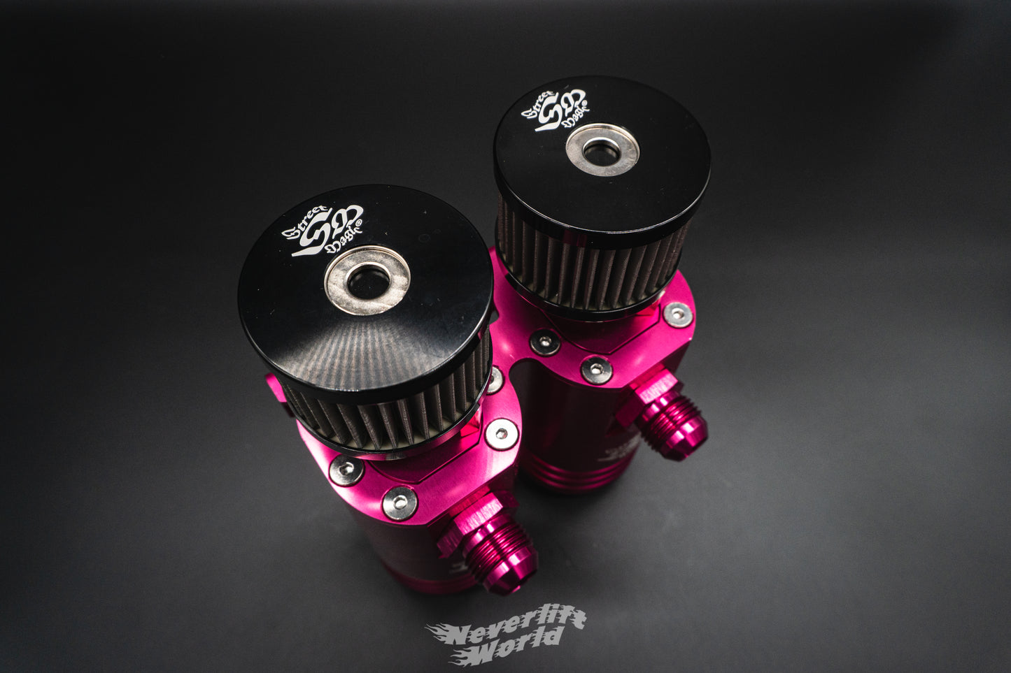 STREET MAGIC® DUAL CATCH CAN KIT - HYPER PINK