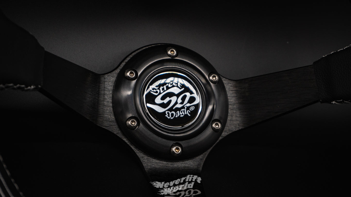 STREET MAGIC RACING WHEEL V2 - BLACK/WHITE