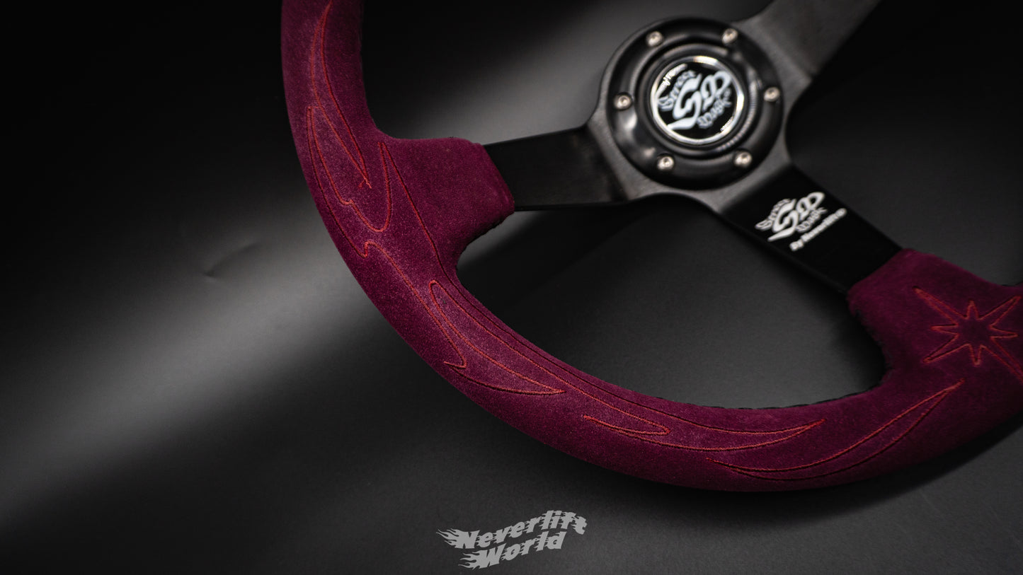 STREET MAGIC RACING WHEEL V2 - PURPLE SUEDE