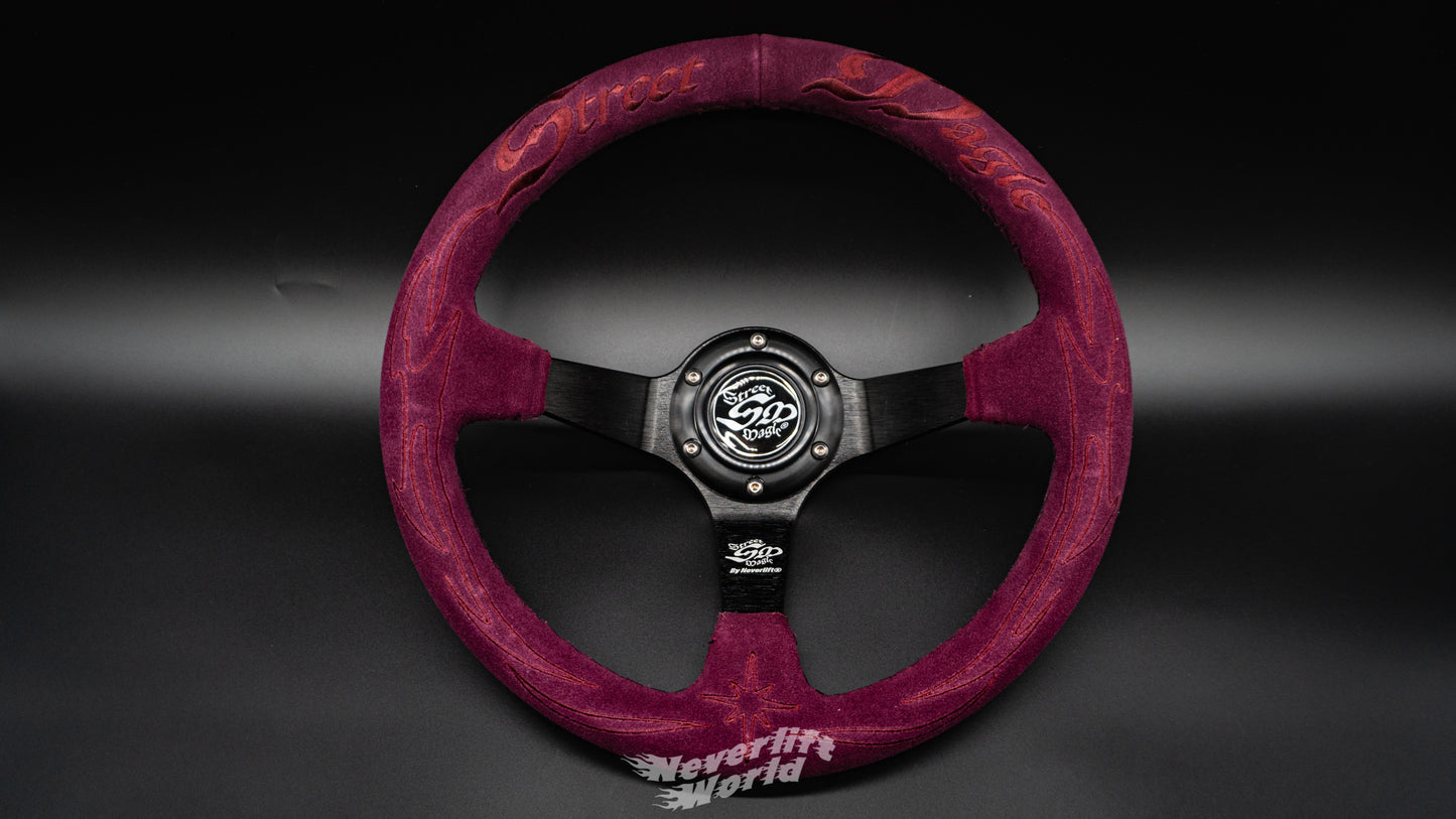 STREET MAGIC RACING WHEEL V2 - PURPLE SUEDE