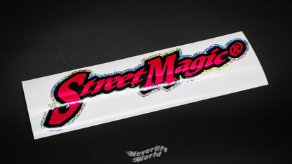 STREET MAGIC TRIPLE LAYER TYPEFACE LOGO - PINK CHROME