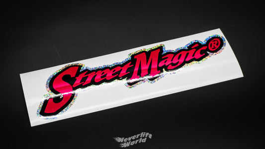 STREET MAGIC TRIPLE LAYER TYPEFACE LOGO - PINK CHROME