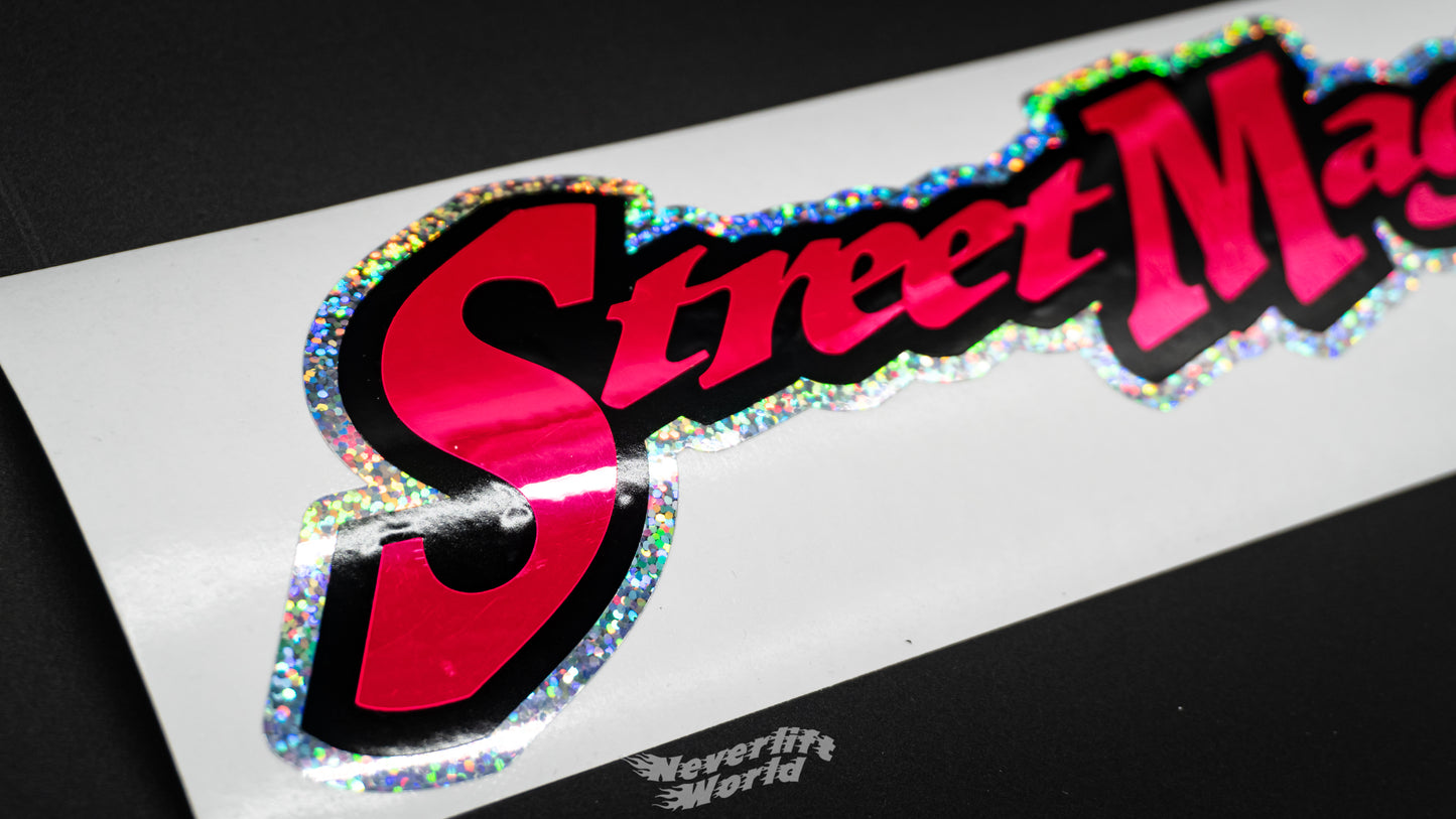 STREET MAGIC TRIPLE LAYER TYPEFACE LOGO - PINK CHROME
