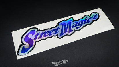 STREET MAGIC TRIPLE LAYER TYPEFACE LOGO - PURPLE HOLO