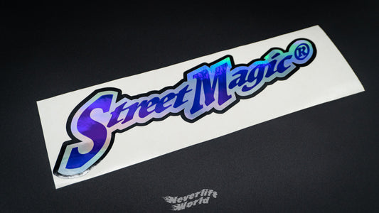 STREET MAGIC TRIPLE LAYER TYPEFACE LOGO - PURPLE HOLO