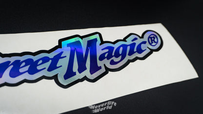 STREET MAGIC TRIPLE LAYER TYPEFACE LOGO - PURPLE HOLO