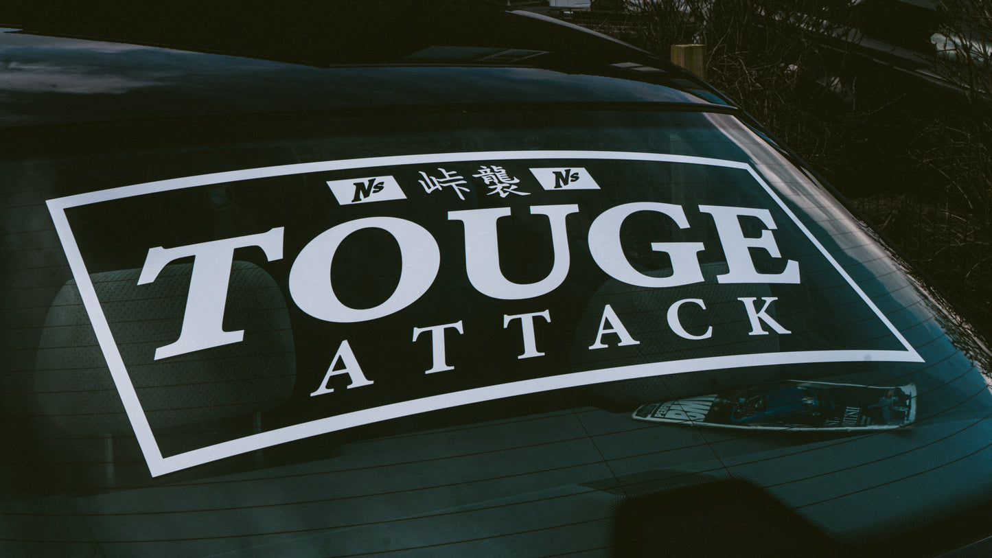 TOUGE ATTACK REAR WINDOW BANNER