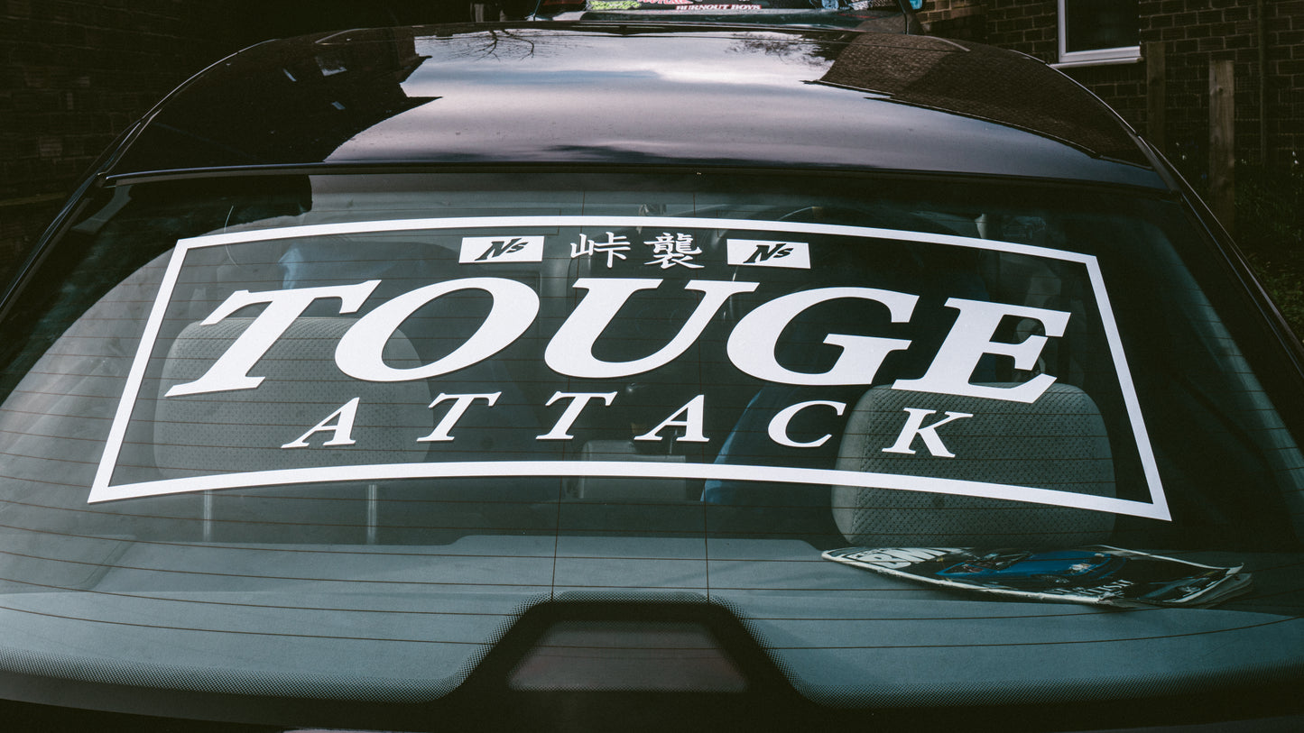 TOUGE ATTACK REAR WINDOW BANNER