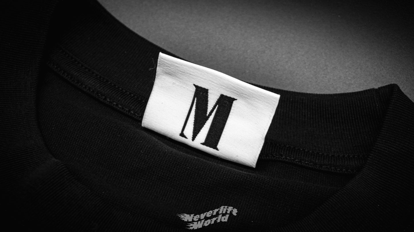 STREET MAGIC® STAPLE HEAVYWEIGHT LONGSLEEVE T-SHIRT - BLACK