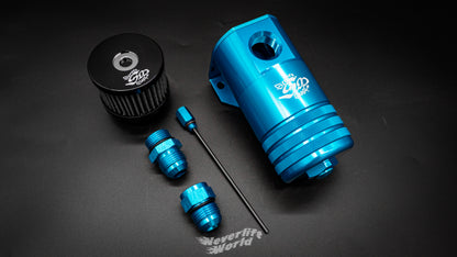 STREET MAGIC 6061 BILLET SINGLE CATCH CAN - HYPER BLUE