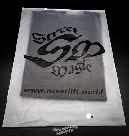 STREET MAGIC® STAPLE HEAVYWEIGHT LONGSLEEVE T-SHIRT - BLACK