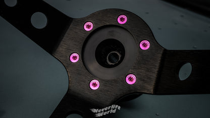 NEVERLIFT® TITANIUM RACING WHEEL BOLTS PINK