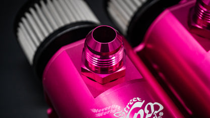 STREET MAGIC® DUAL CATCH CAN KIT - HYPER PINK