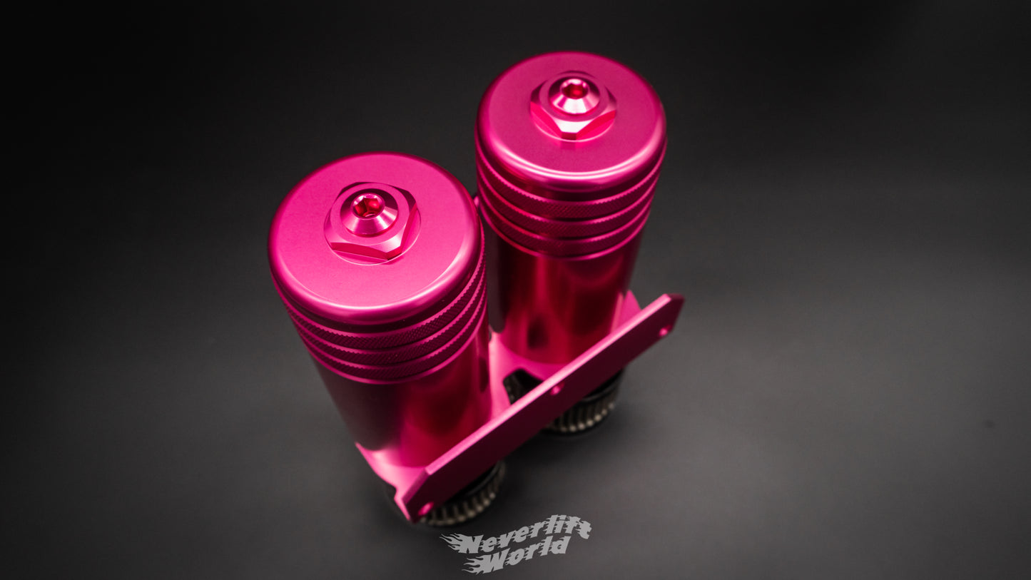 STREET MAGIC® DUAL CATCH CAN KIT - HYPER PINK