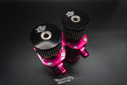 STREET MAGIC® DUAL CATCH CAN KIT - HYPER PINK