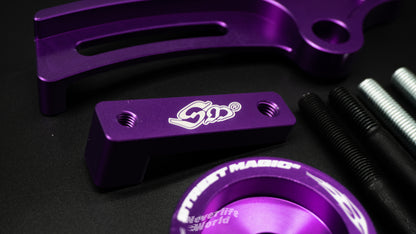STREET MAGIC® BILLET RB LS1 ALTERNATOR UPGRADE FULL KIT WITH ALTERNATOR - HYPER PURPLE