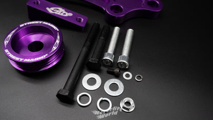 STREET MAGIC® BILLET RB LS1 ALTERNATOR UPGRADE FULL KIT WITH ALTERNATOR - HYPER PURPLE