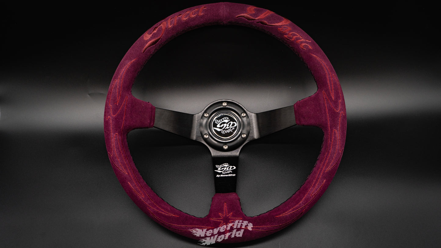 STREET MAGIC RACING WHEEL V2 - PURPLE SUEDE