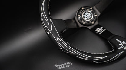 STREET MAGIC RACING WHEEL V2 - BLACK/WHITE