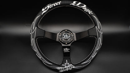 STREET MAGIC RACING WHEEL V2 - BLACK/WHITE
